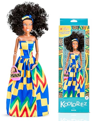 Black Vinyl Doll Set with Movable Joints N955