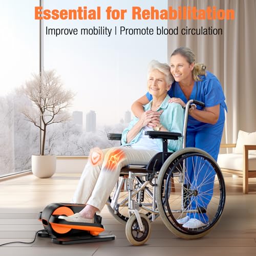 Ellipse Leg Exerciser with Remote, 15 Adjustable Speed, Quiet Elliptical Machine J46981