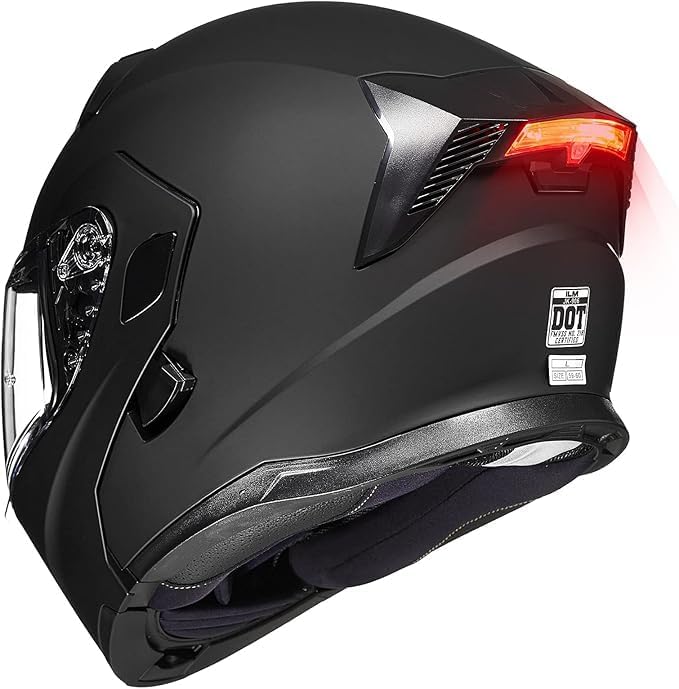Motorcycle Modular Full Face Helmet Flip up Dual Visor B590018