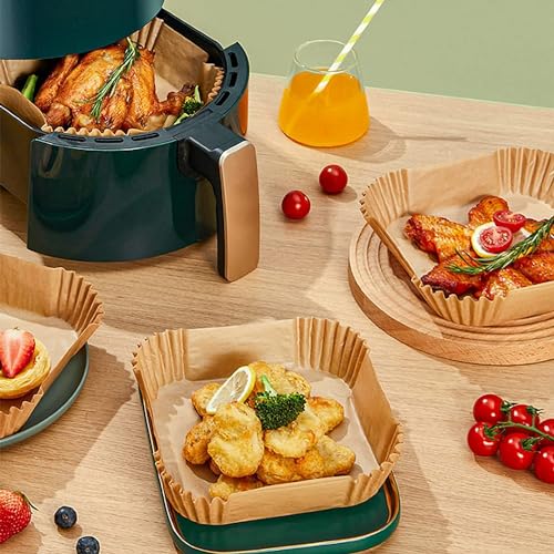 100PCS Non-stick Disposable Air Fryer Paper Liners U971