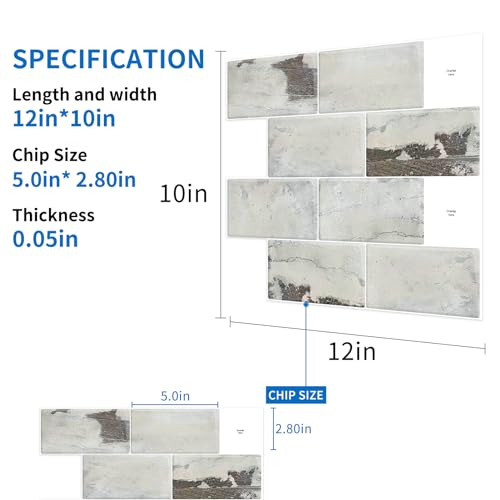 Teal Green Peel and Stick Backsplash Tile Subway Self Adhesive 3D Mosaics Waterproof Wall Panels (12x10") (1-Sheet) H748