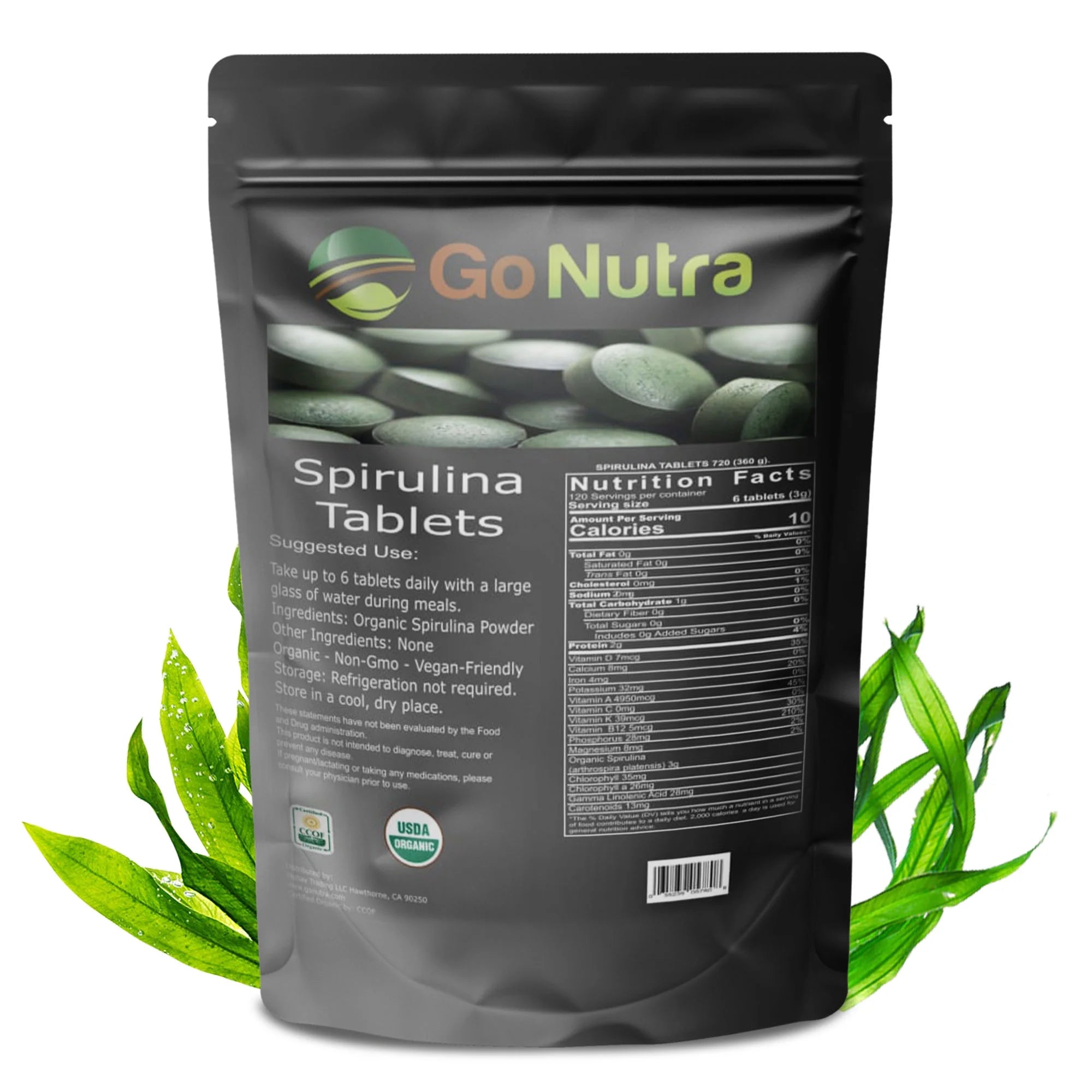 3000mg Spirulina Tablets, 720 Tablets F175