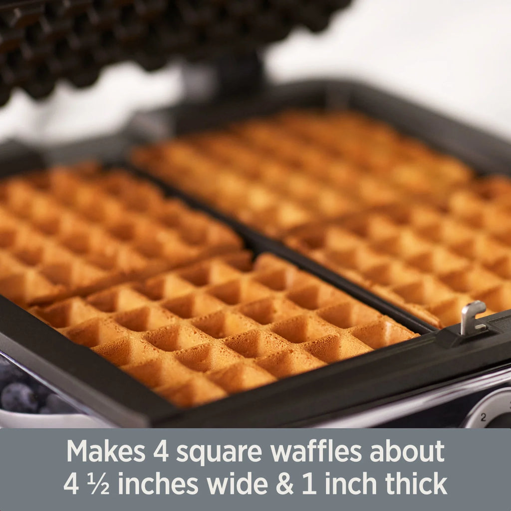 4 slice Belgian Waffle Maker with Removable Plates X894