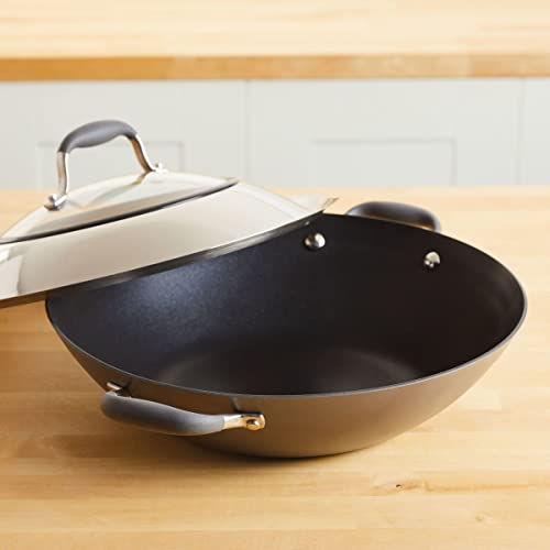Hard-Anodized Nonstick Covered Wok S294