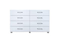 8 Drawer White Dresser I9382