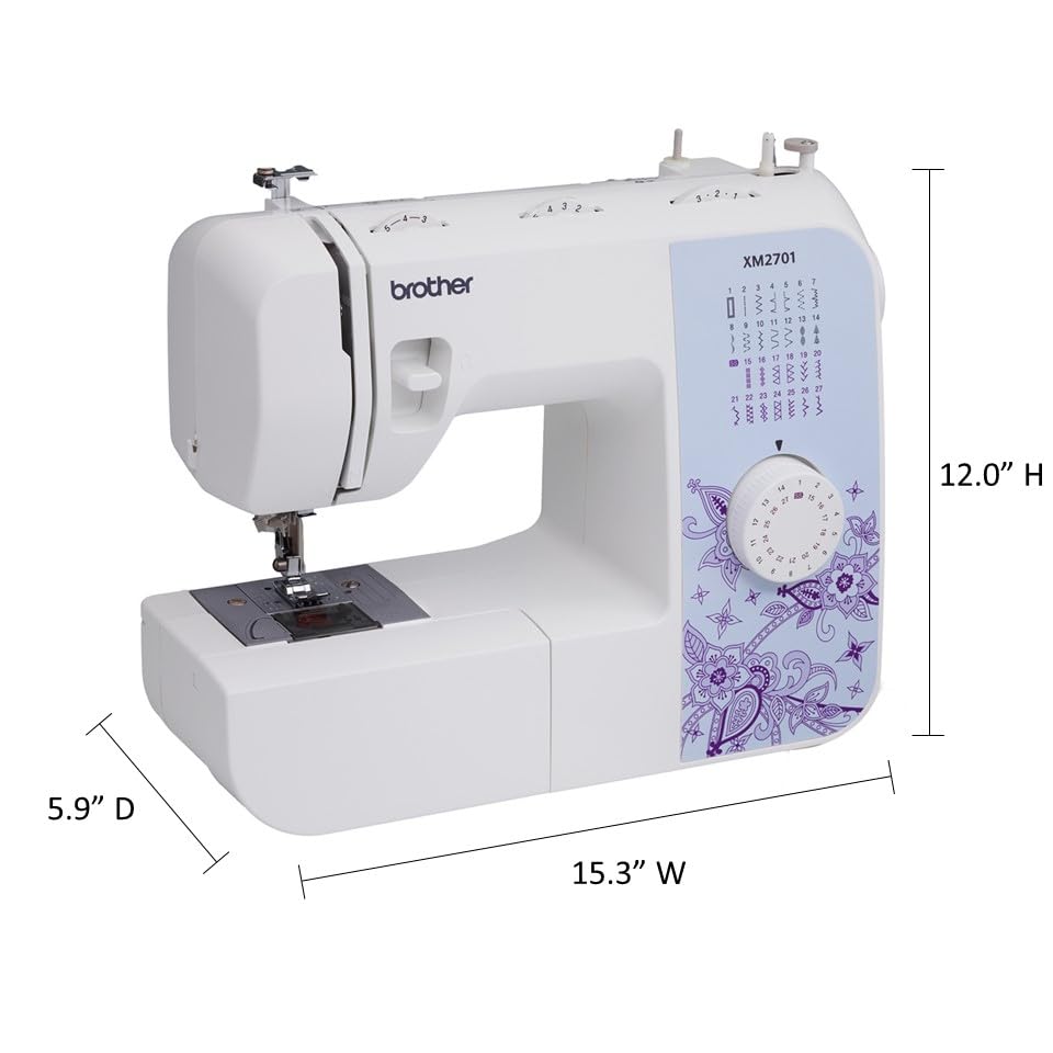 Lightweight Sewing Machine, 27 Stitches, 6 Feet B3290