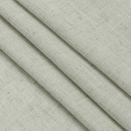 Beige Semi Sheer Linen Textured Tier Curtains 36 Inch Length 2 Panels T483301