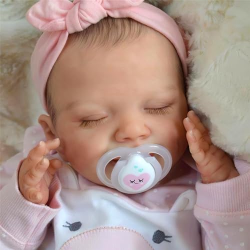20-Inch Realistic Newborn Vinyl Reborn Baby Doll H344