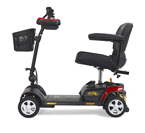 Red 4-Wheel Compact Mobility Scooter Y2892