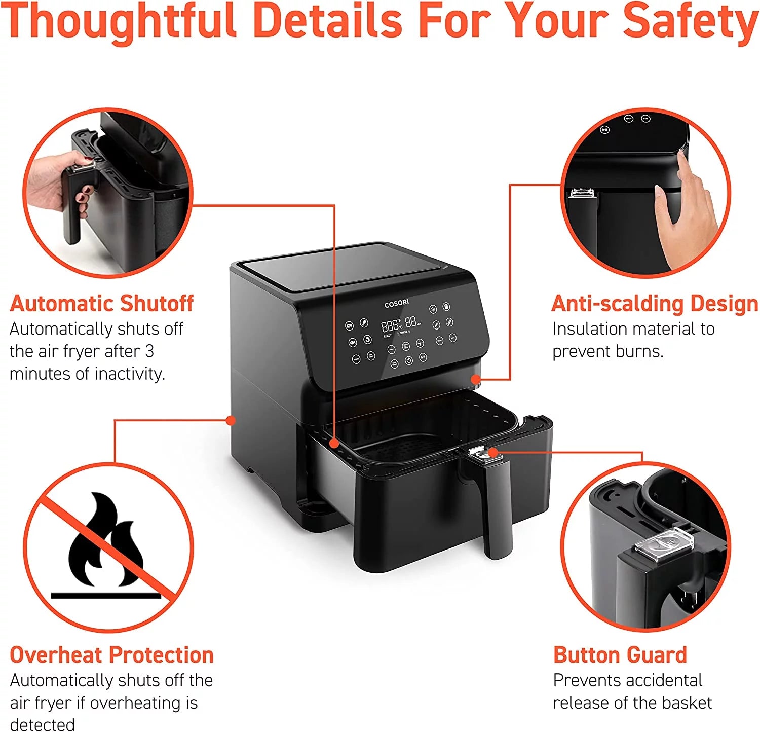 Black 5.8 QT Air Fryer N56698