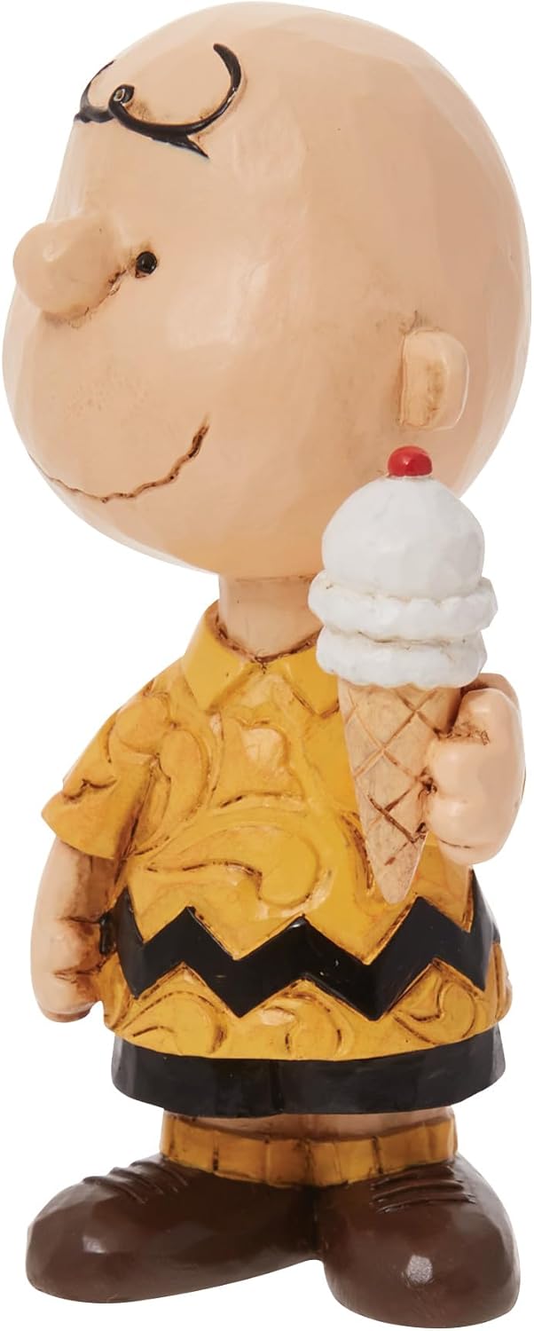 Mini Charlie Brown with Ice Cream Figurine 3 Inch C734