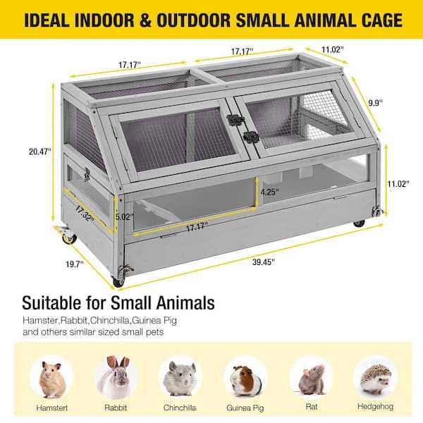 Large Wooden Guinea Pig Cage B129393