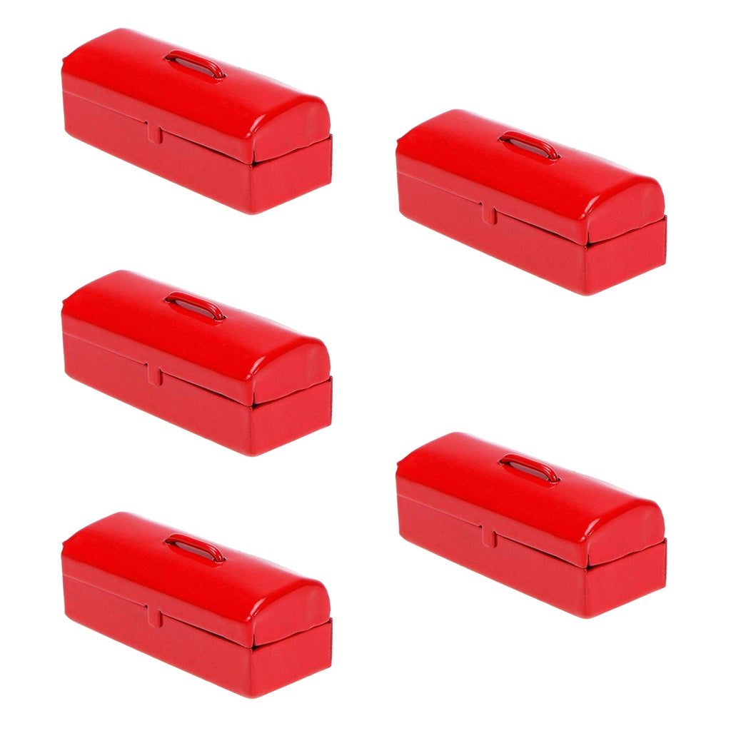 5 Count Mini Tin Case Toy Dollhouse Accessories Toolbox I513621