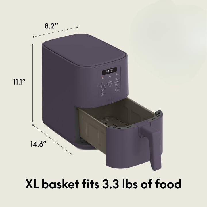 4Qt Slim Air Fryer with Ceramic Nonstick Coating W7318