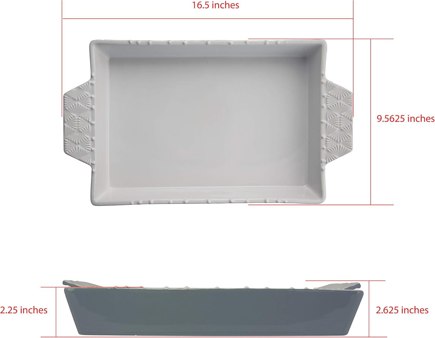 13 x 9 inch Stoneware Baking Dish X836
