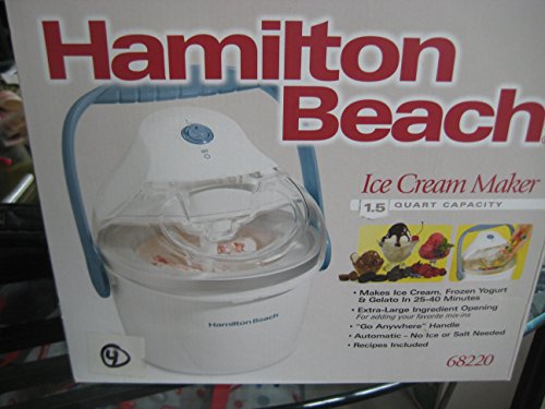 1.5-Quart Capacity Ice Cream Maker, White V509
