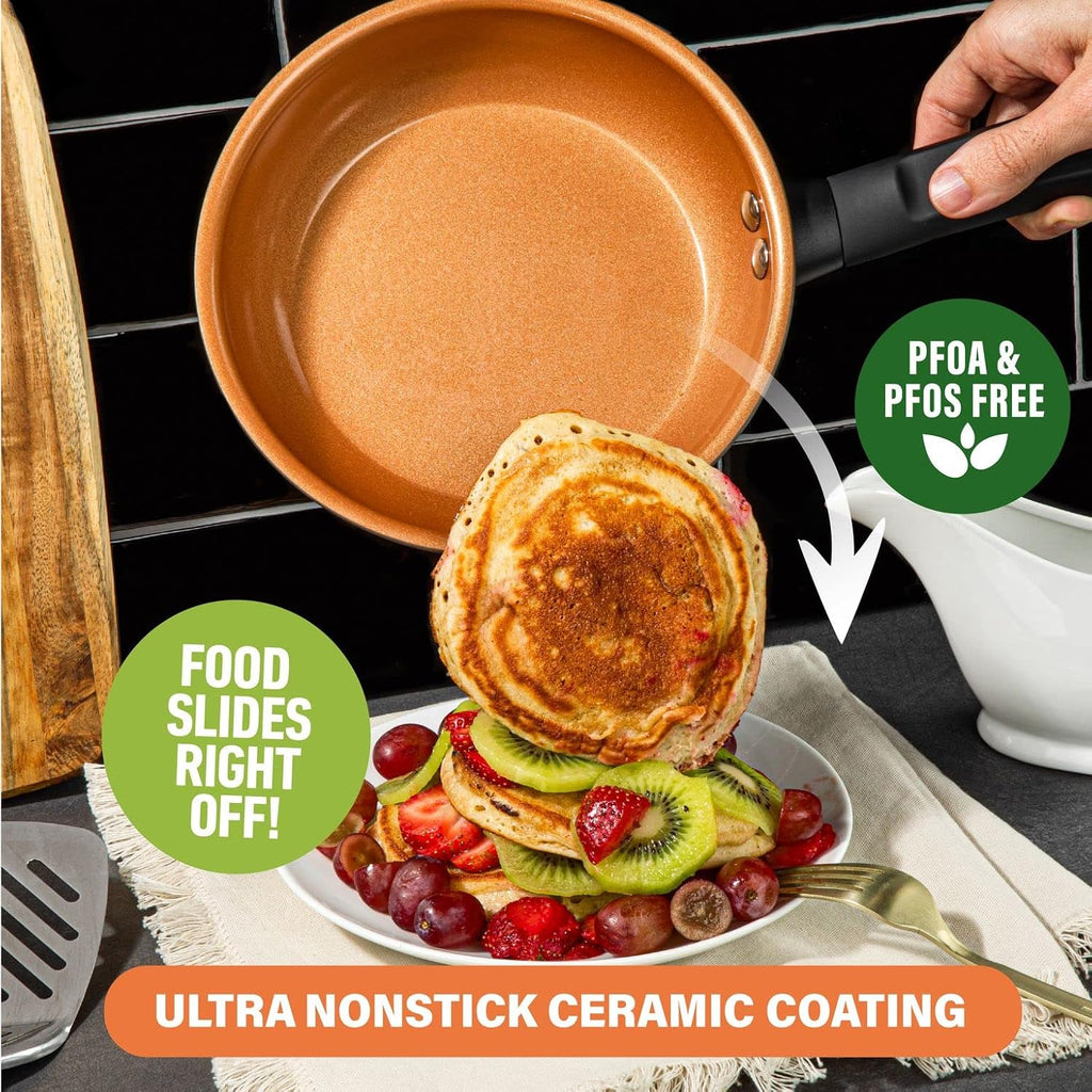 13 Piece Non Stick Hard Anodized Ceramic Cookware Set Z564