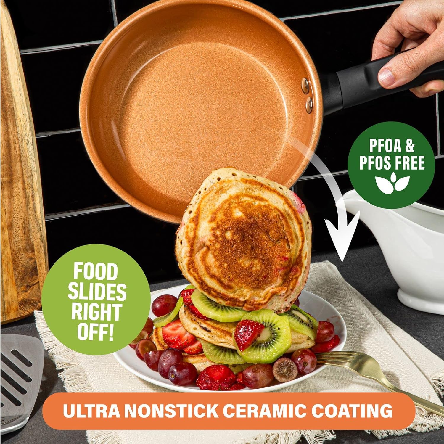 13 Piece Non Stick Hard Anodized Ceramic Cookware Set Z564