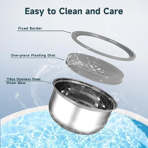 Large Capacity Stainless Steel Dog Water Bowl K239649