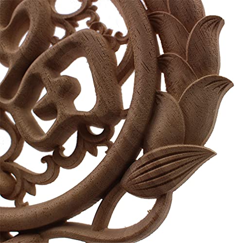 40cmX40cm Wood Carving Decorative Wall Furniture Appliques R936987