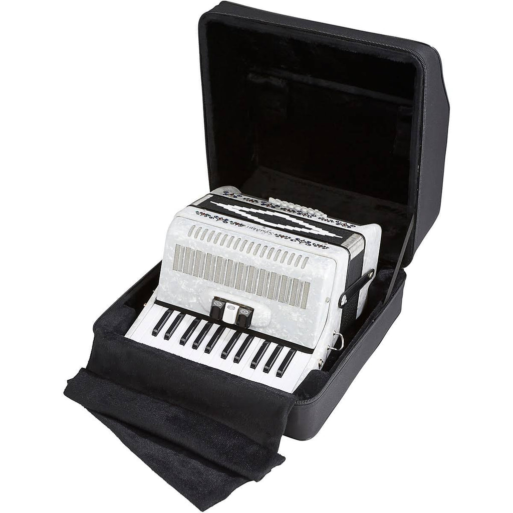 White Pearl 26 Piano 48 Bass Accordion W604525