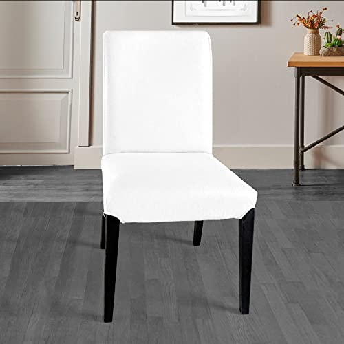 Solid White Set of 2 Linen Cotton Slipcover W87706
