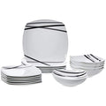 18 Piece Square Dinnerware Set S6776