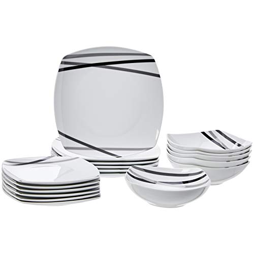 18 Piece Square Dinnerware Set S6776