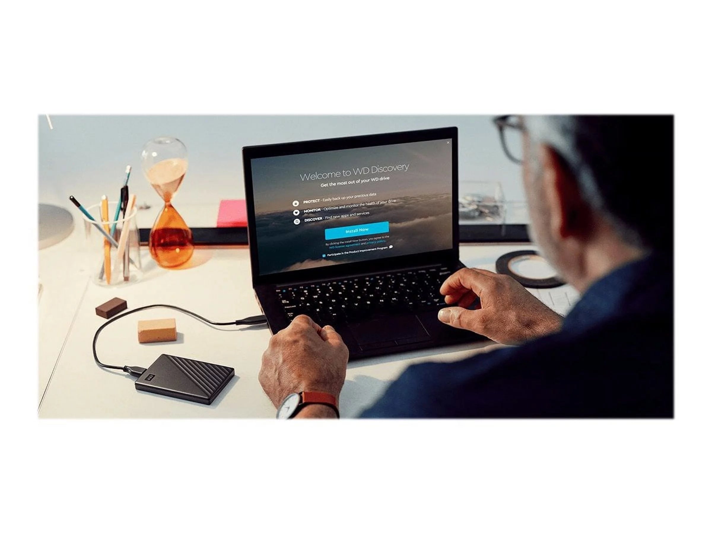 4TB Black Portable External Hard Drive R4951
