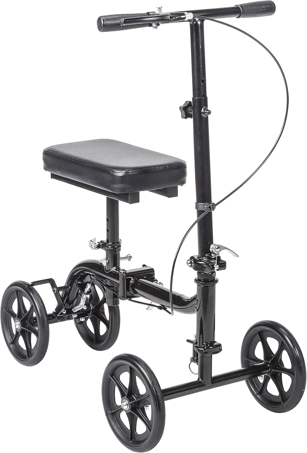 Black Steerable Folding Knee Scooter L523330
