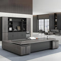 Large Executive Desk with Drawer L-Shaped Computer Desk with Drawers H269
