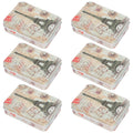 6 Pcs Clear Desktop Storage Boxes C363
