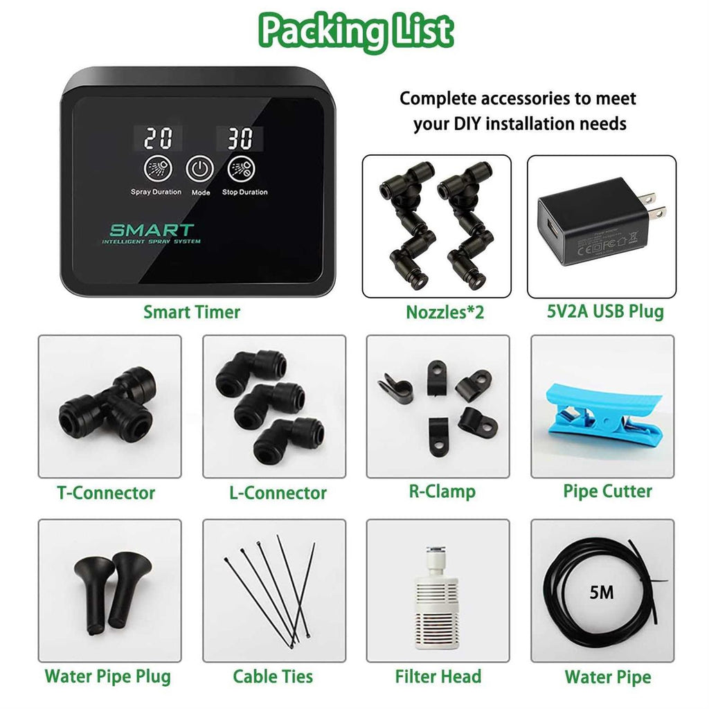 Reptile Humidifier Smart Misting System Automatic with Timer K71973