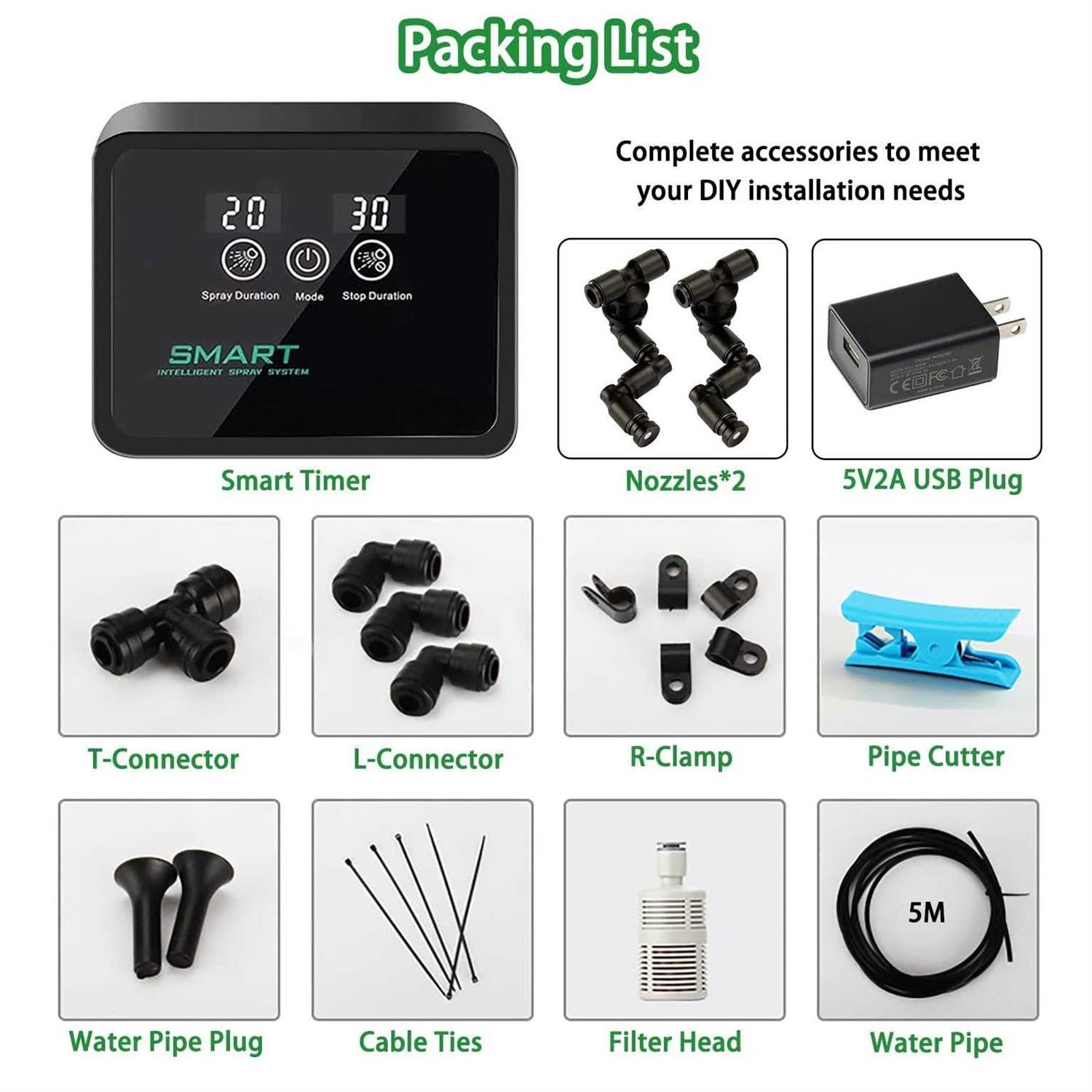 Reptile Humidifier Smart Misting System Automatic with Timer K71973