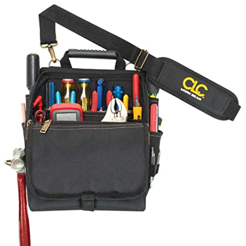 Black Zippered Electricians Tool Pouch, 21 Pocket N531