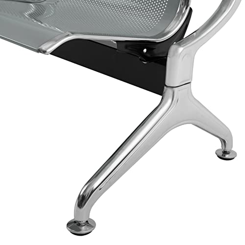 3 Seat Reception Chair Guest Bench (Blue) U901