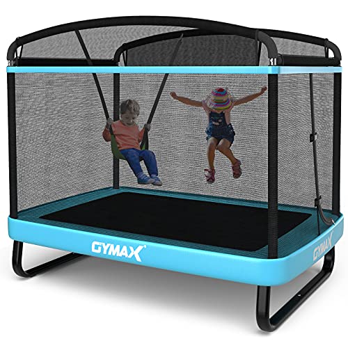 6FT Toddler Trampoline with Swing & Enclosure Safety Net R4638