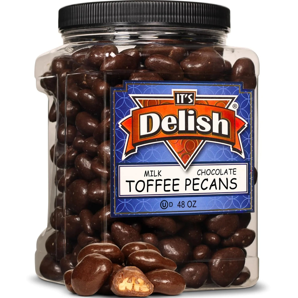 48 oz Milk Chocolate Toffee Coated Pecans R8482