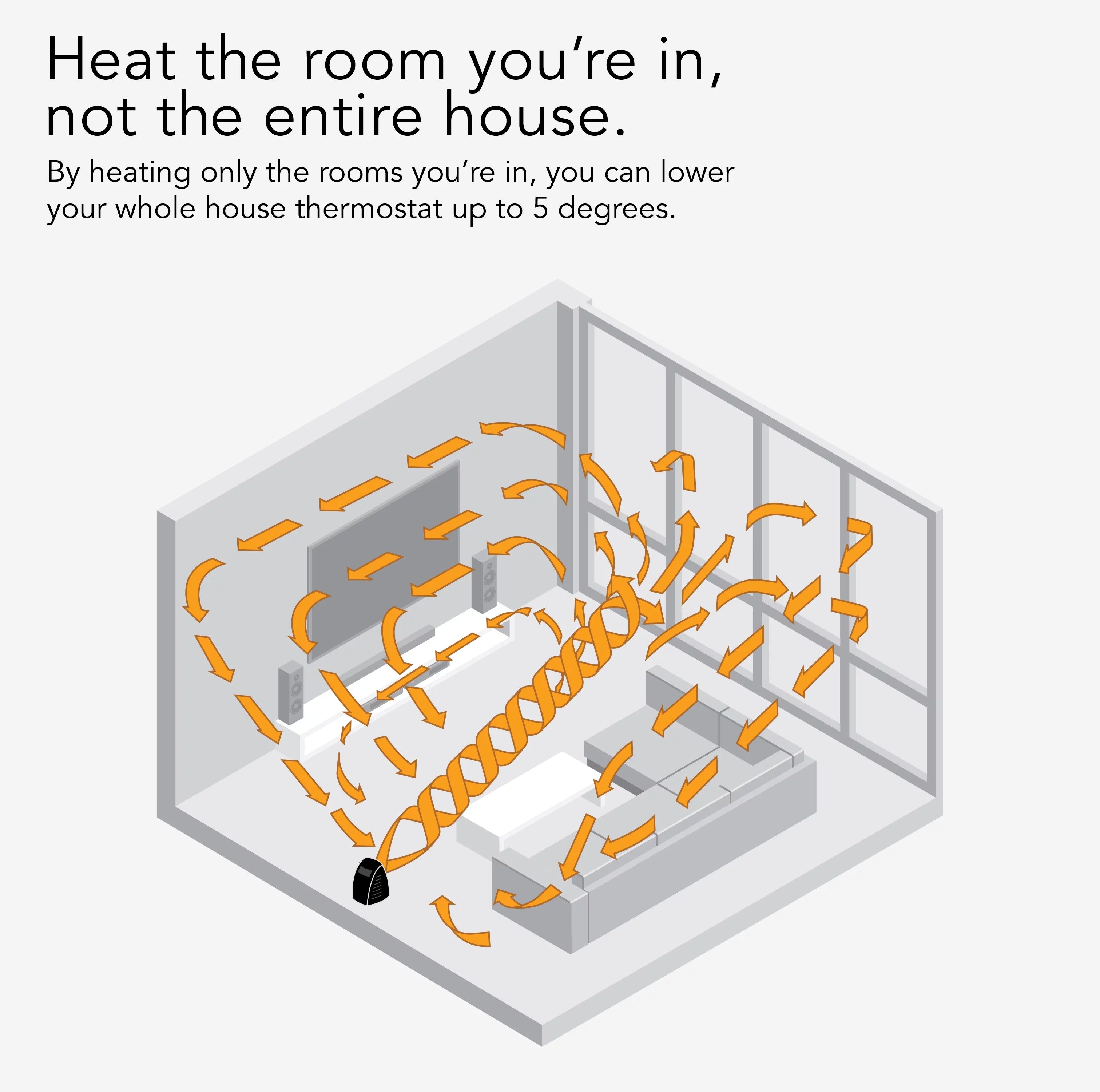 Champagne Space Heater X383