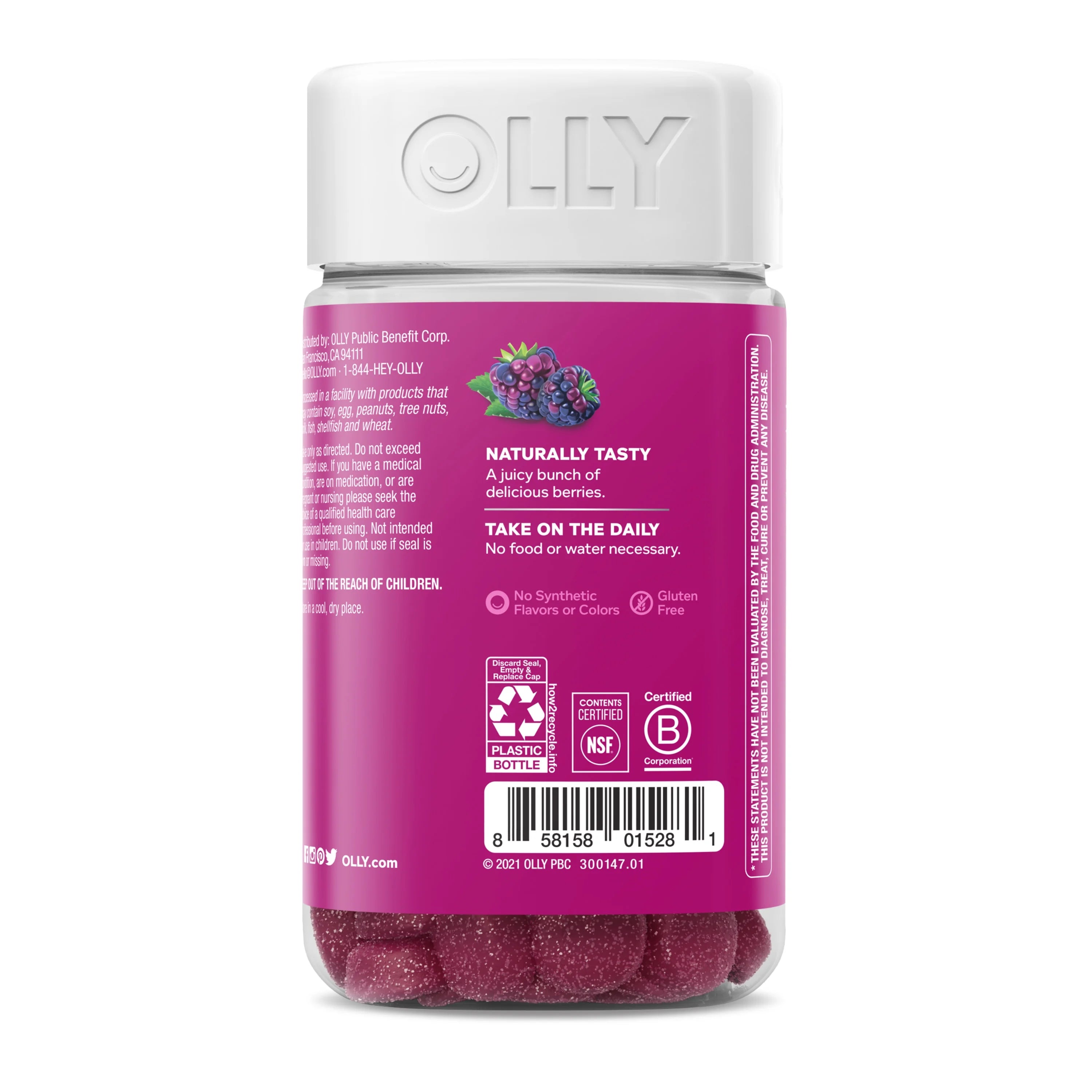 Probiotic Gummy, 1 Billion CFUs, Berry, 80 Ct J6283