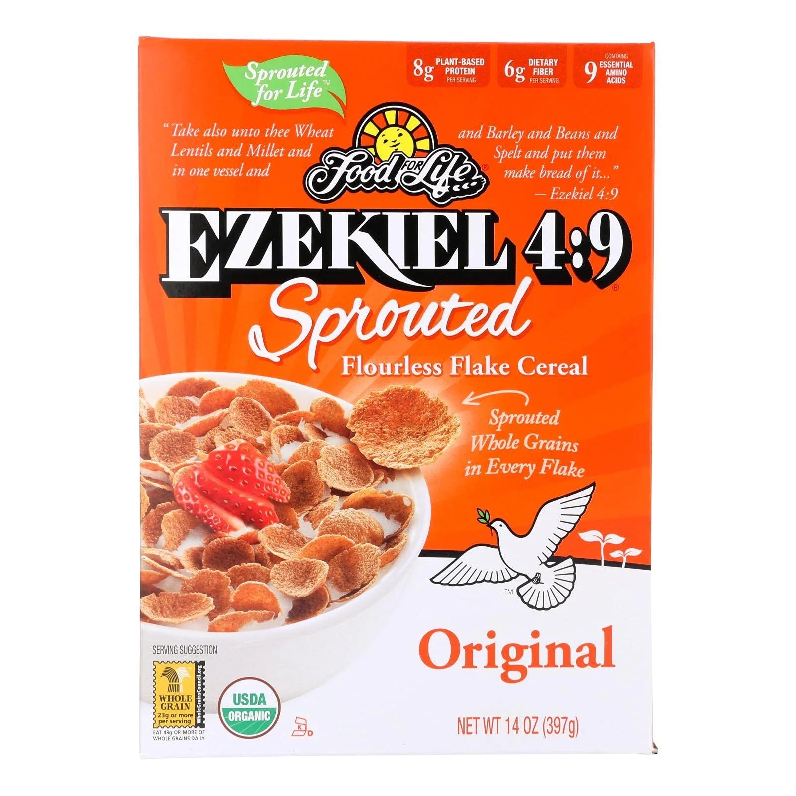 14 Oz Pack Of 6 Ezekiel Sprouted Grain Cereal U4179