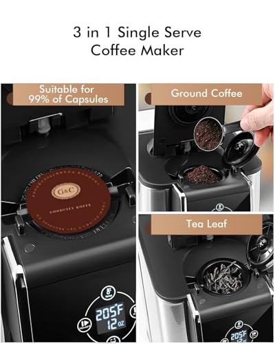 3-in-1 Single Serve Coffee Maker with 50 oz Reservoir P20664