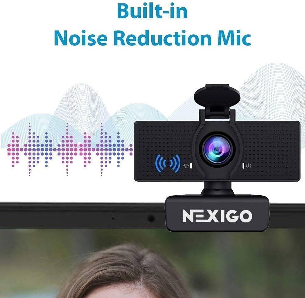 Pack of 2 1080P Web Camera with Microphone and Privacy Cover F171