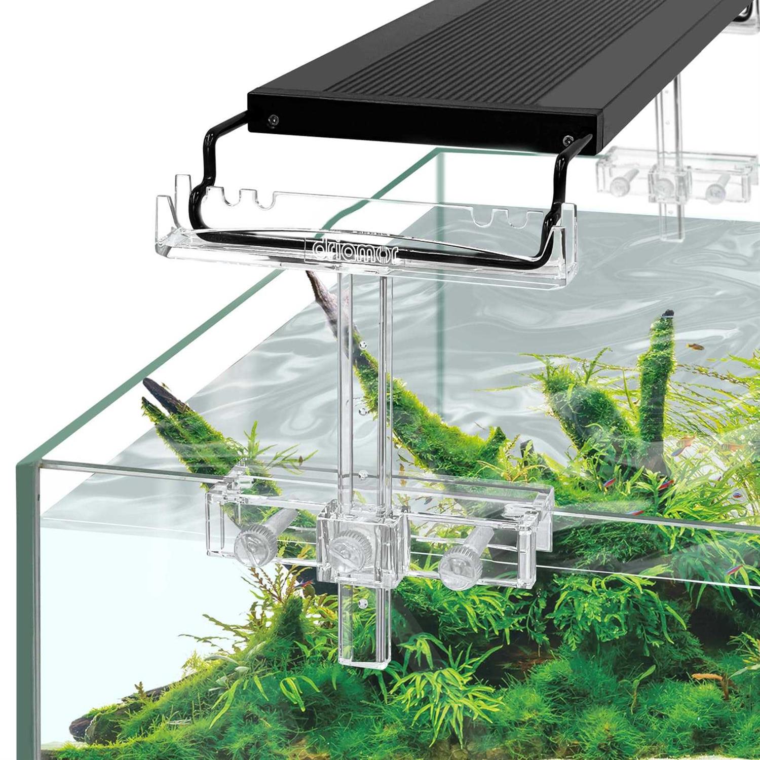 2pcs Clear Acrylic Aquarium Light Stand K128473