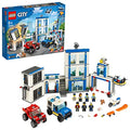 LEGO City Police Station Building Set with 2 Truck Toys, Light & Sound Bricks, Drone and Motorbike N320