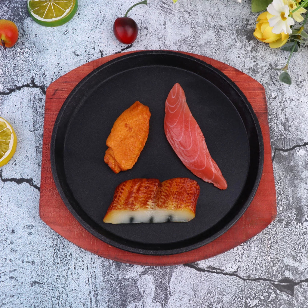 Cast Iron Sizzling Skillet Set A713