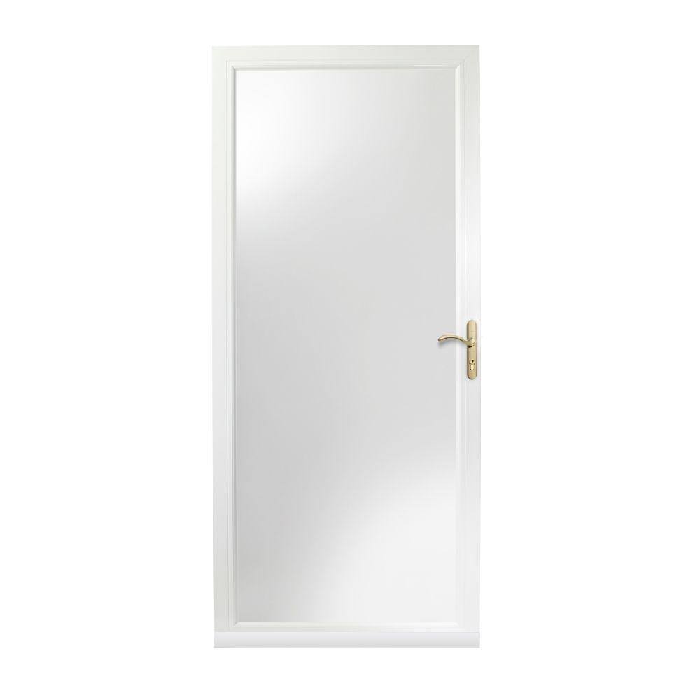 White Fullview Storm Door P888