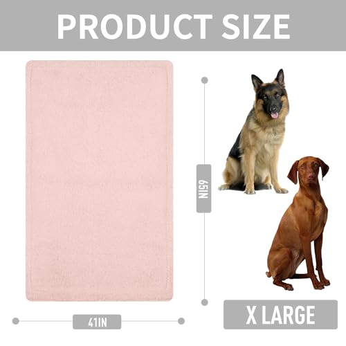 Grey Washable Sherpa Fleece Dog Blanket 24x32 Inches P6843