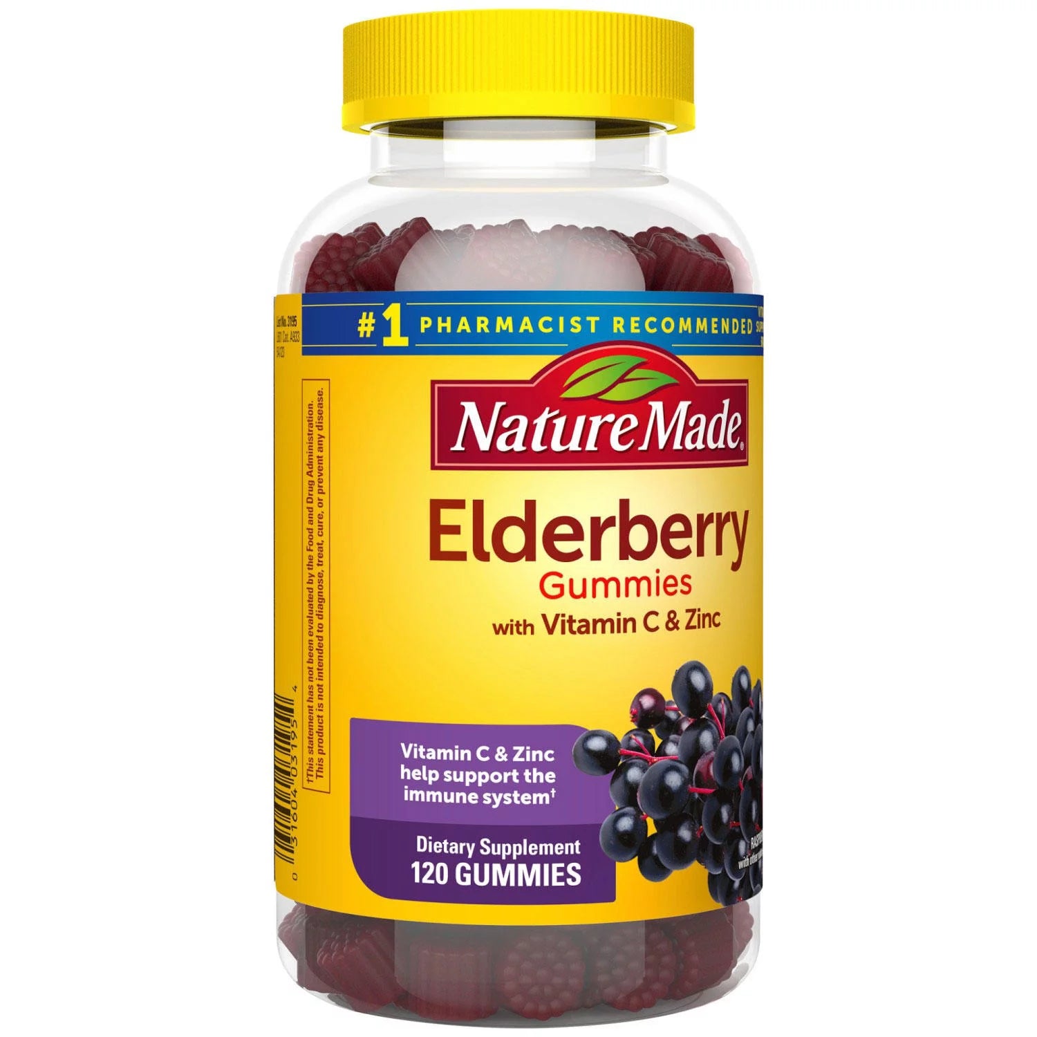 Elderberry Gummies With Zinc And Vitamin C, 120 Ct. D8829