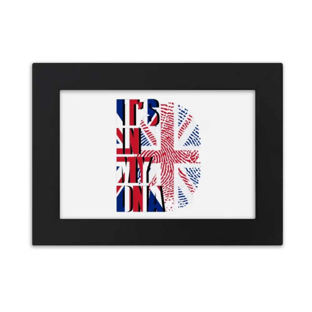 British Flag Fingerprint Gene Desktop Photo Frame Ornaments I6875